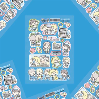 สติ๊กเกอร์เกาหลี สติ๊กเกอร์ตกแต่งลายน้อยน่ารักหวานสาวการ์ตูนสติ๊กเกอร์บัญชีมือเคสโทรศัพท์ไดอารี่โน๊ตบุ๊ควางแผนสมุดเครื่องเขียนทําเองสติก
