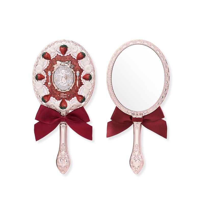 ดอกไม้รู้มือกระจกเครื่องมือแต่งหน้ากระจกแบบพกพาเจ้าหญิงกระจกแต่งหน้า [ของขวัญ]
