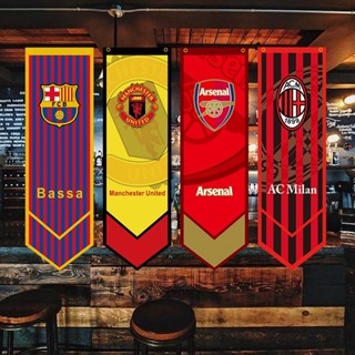 ตกแต่งบรรยากาศบาร์ ธงทีม อุปกรณ์พัดลม ธงทีมฟุตบอล