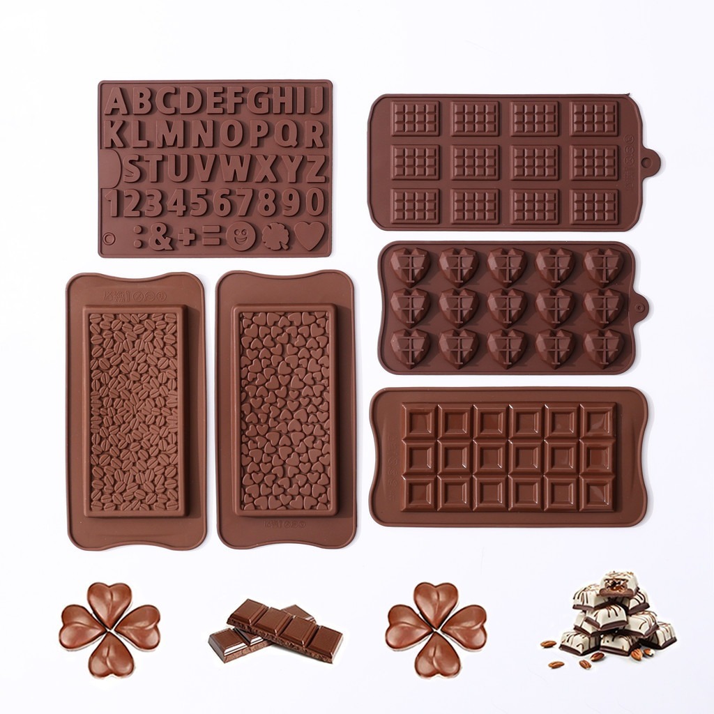ใหม่ซิลิโคนช็อกโกแลตบาร์แม่พิมพ์ตกแต่งเค้กซิลิคอนแม่พิมพ์ซิลิโคนสําหรับ Break Apart เครื่องมือช็อกโก