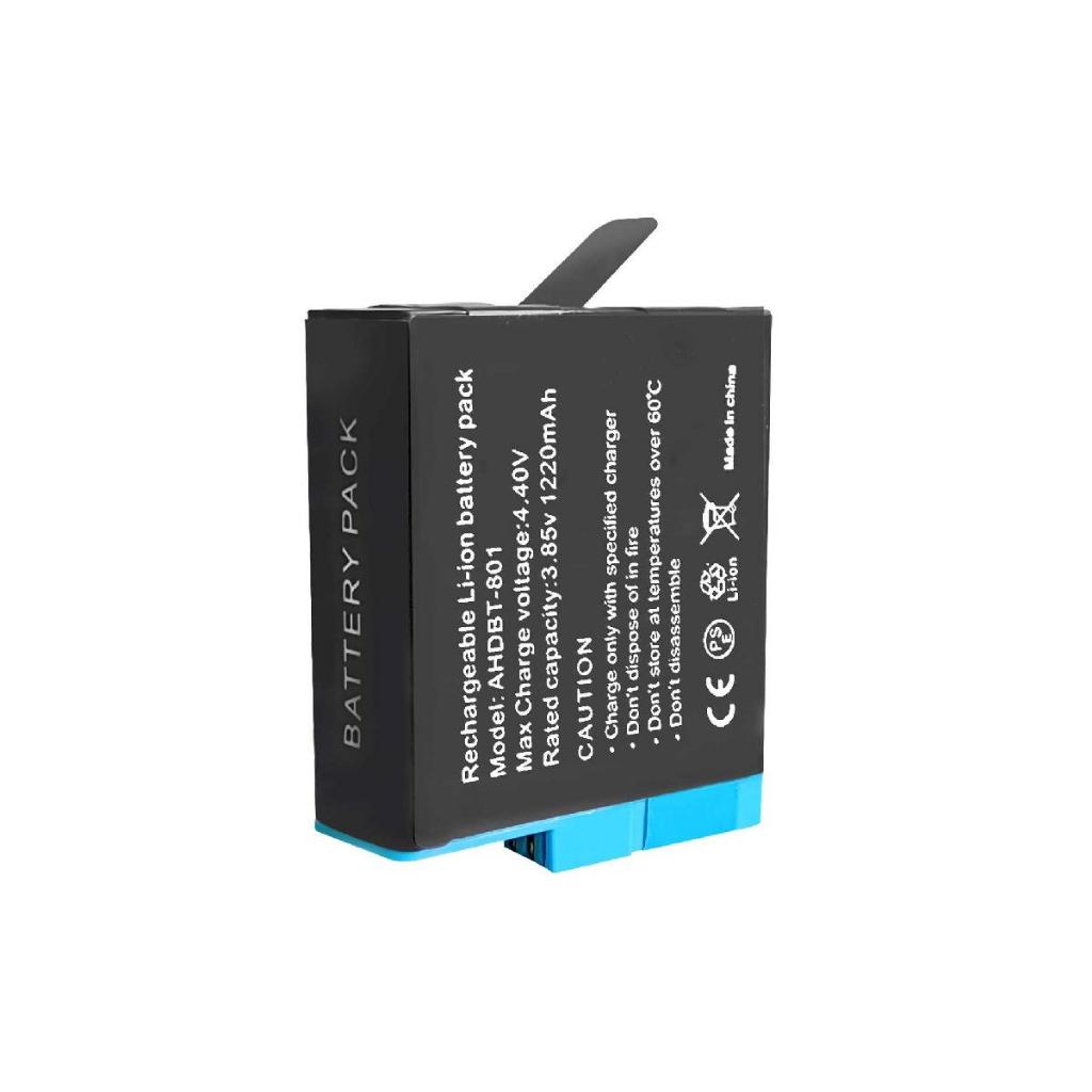 Puantes AHDBT-801 แบตเตอรี่ + 3 ช่อง USB fast charger จับคู่กับ Gropro Hero 5/6/7/8 กล้องกีฬา
