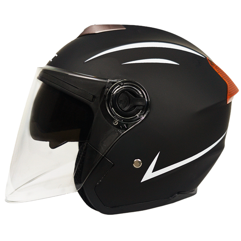 Dual Lens Motorcycle Helmet for Both Men and Women All Season Universal 3/4 Helmet