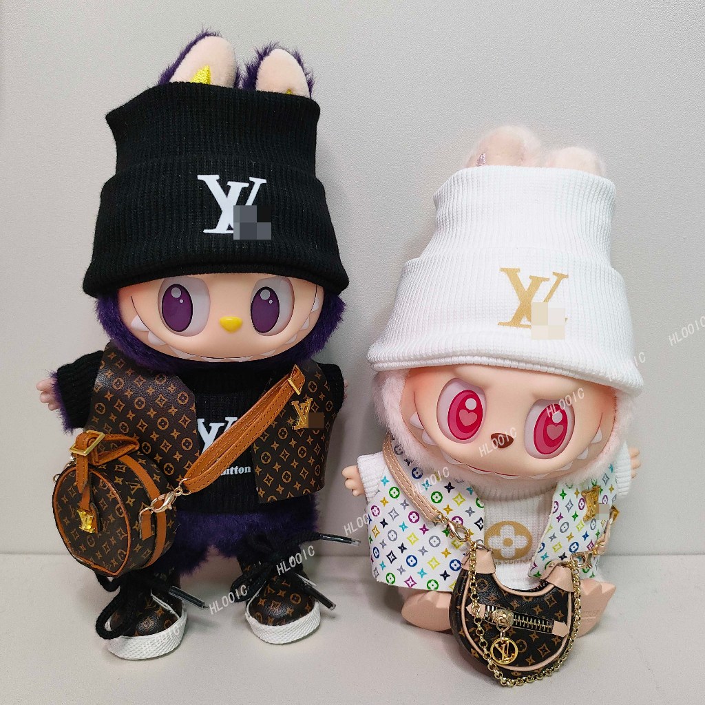 15 ซม.17 ซม.Labu V1 V2 V3 เสื้อผ้า Labubu มีที่นั่ง macaron little milan ตุ๊กตาอุปกรณ์เสริม