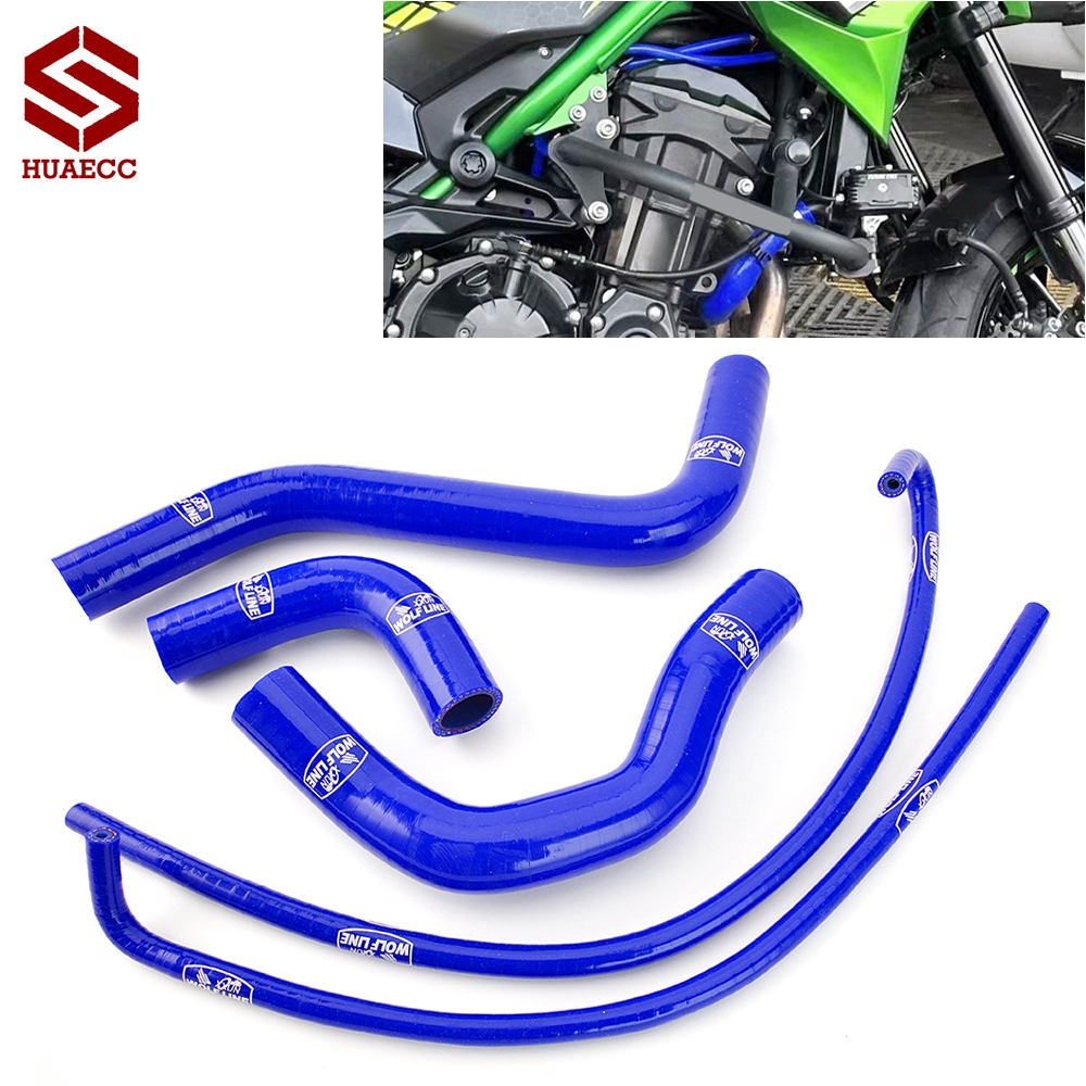 KAWASAKI สําหรับคาวาซากิ Z900 2017-2024รถจักรยานยนต์ซิลิโคนหม้อน้ําท่อน้ําหล่อเย็นท่อชุดท่อน้ําระบายความร้อนหลอด