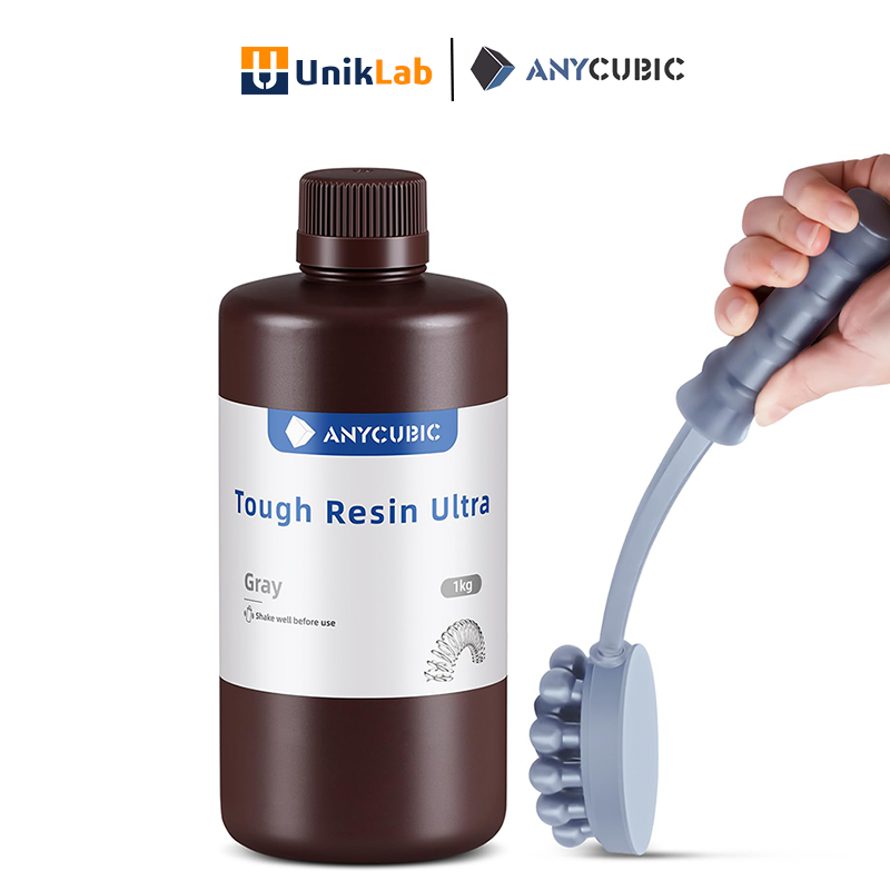ANYCUBIC Ultra Tough Resin 3D Printer Resin มีความทนทานต่อแรงกระแทกและความยืดหยุ่นสูงสําหรับการใช้งานโดยตรงหรือเป็นสารเติมแต่งเข้ากันได้กว้างสําหรับ LCD Resin 3D Printers CRR CRR