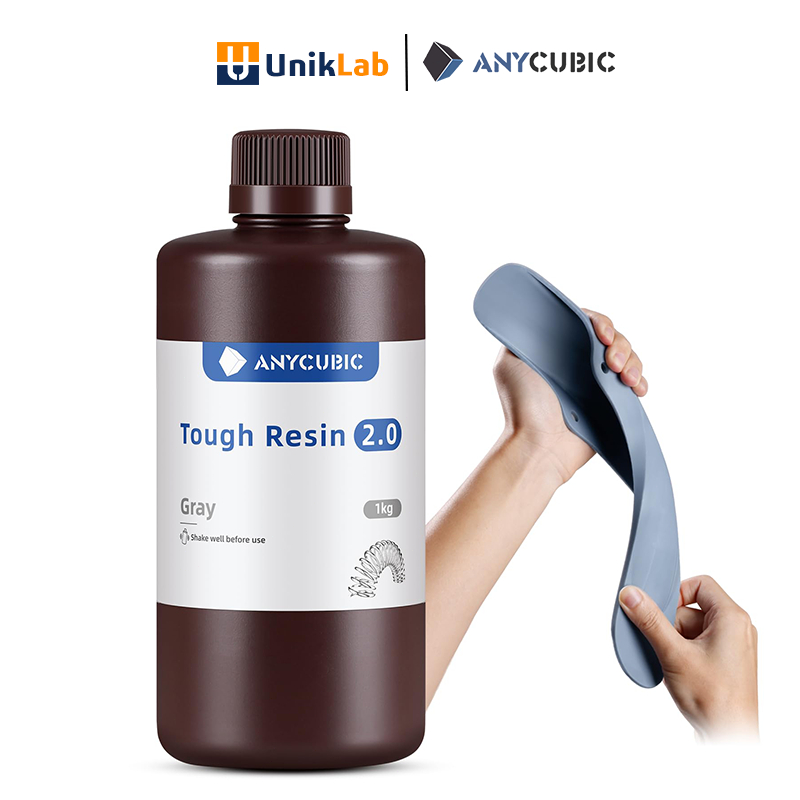 Anycubic 3D Printer Resin Tough Resin 2.0 (1kg) -ความทนทานสูง ความแข็งแรงสูง ทนต่อแรงกระแทก for All LCD เรซิ่น เครื่อง 3d RXR