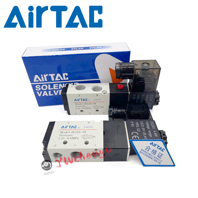Airtac นิวเมติกโซลินอยด์วาล์ว 4V210-08 4V310-10 4V110-06 4V410-15  4V210-06 4V310-08