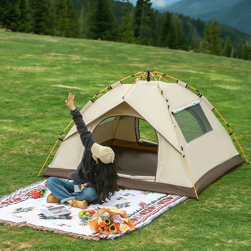 Camping Tent for Hiking  (for 3-4 people) Waterproof automatic  camping Quick Open Camping Tent