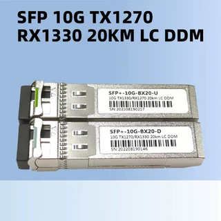 10g SFP + โมดูล Mikrotik/HUAWEI/HP/CISCO ฯลฯ LC BiDi 1270nm/1330nm สวิทช์ DDM ฟังก์ชั่น Single-mode เส้นใยเดี่ยว