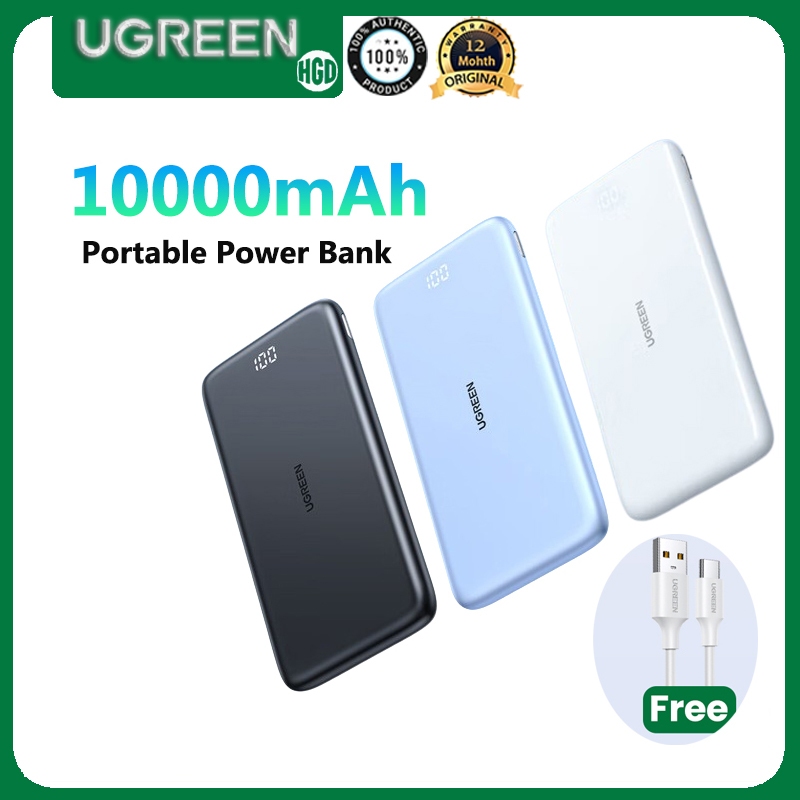 Ugreen PB200 Power Bank 10000mAh PD 20W ชุดแบตเตอรี่เครื่องชาร์จแบบพกพา