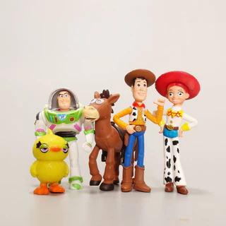 7 ชิ้น/เซ็ต 4 ซม.-7 ซม.ของเล่น Story 4 Woody Buzz Lightyear Action Figure อะนิเมะตกแต่งคอลเลกชันตุ๊กตาของเล่นสําหรับเด็ก