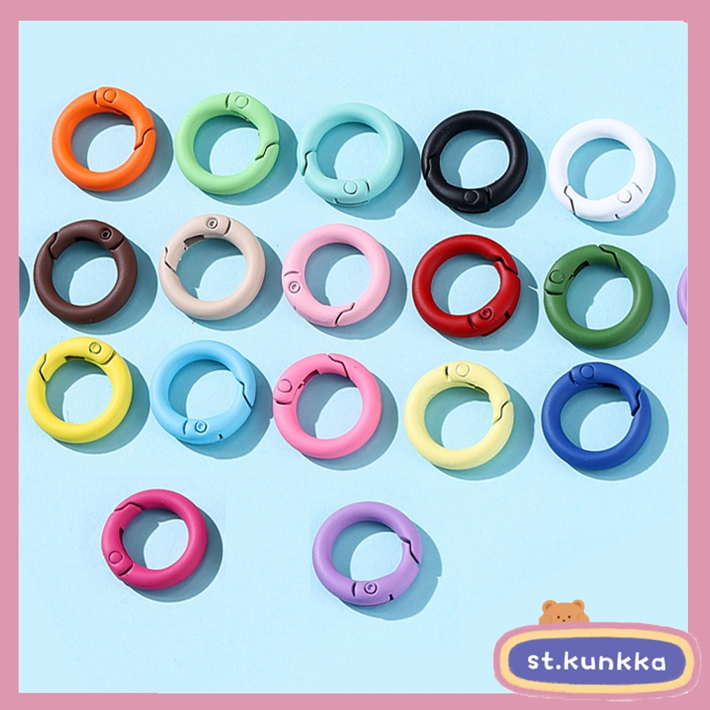 St. kunkka 5 ชิ้น พวงกุญแจคาราบิเนอร์ โลหะผสม 20-25-30 มม. สําหรับทําเครื่องประดับ DIY