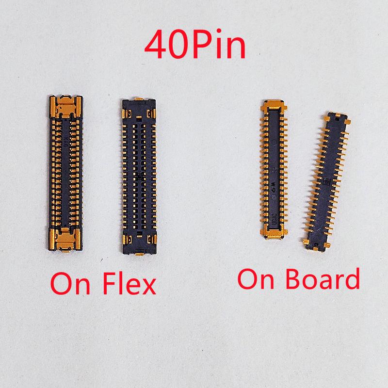 5-20 ชิ้นจอแสดงผล LCD Flex FPC Connector 40Pin สําหรับ Samsung Galaxy A30 A305 A40 A405 A50 A505 A50S A507 ปลั๊กบนบอร์ดเปลี่ยนชิ้นส่วน