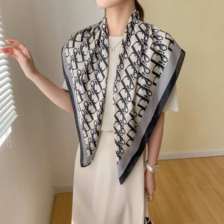 90 ซม.Headscarf.Shawl เข็มขัดเลียนแบบผ้าไหมผ้าพันคอสแควร์ 90x90 ซม.สําหรับผู้หญิงและผู้ชาย B106