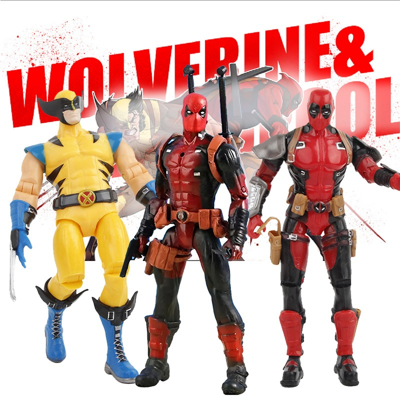 18 ซม.Deadpool Action Figure Wolverine Movable Joint รุ่นของขวัญคริสต์มาสสําหรับเด็ก