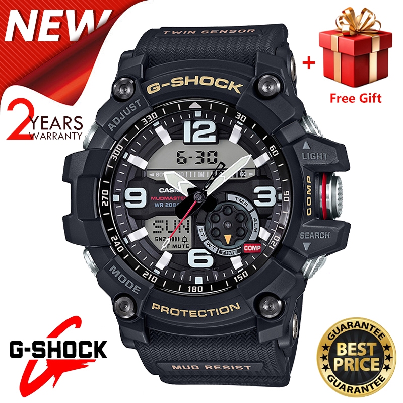 （สิงค้าขายดี）100%Casio นาฬิกาผู้ชาย GG-1000 Series กันน้ําสแตนเลสกีฬานาฬิกานาฬิกาควอทซ์