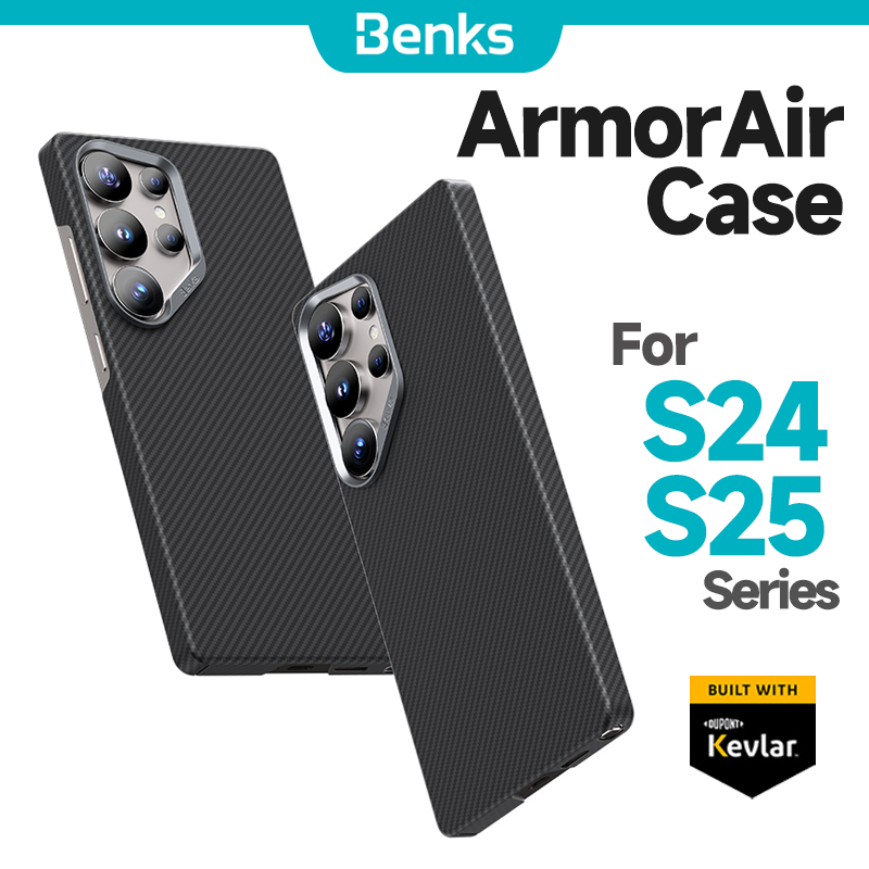 [Benks Official] Benks Magnetic ArmorAir Case สําหรับ Samsung Galaxy S25 S25+ S25U S24+ Ultra 600D Kevlar Aramid Fiber Thin และน้ําหนักเบา Minimalist สไตล์ Cover