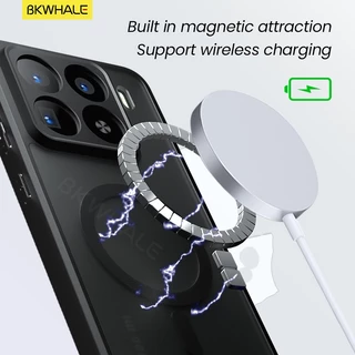 BKWHALE เคสโทรศัพท์แม่เหล็กสําหรับXiaomi Mi 17T 15T 15 17 Pro Max 13 14 Ultra 13T 14T Poco F8 Pro F7 Ultra X8 X7 X6 Pro F6 Pro M8 M7 Pro C85 โปร่งแสงปกหลัง