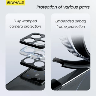 BKWHALE เคสโทรศัพท์แม่เหล็กสําหรับXiaomi Mi 17T 15T 15 17 Pro Max 13 14 Ultra 13T 14T Poco F8 Pro F7 Ultra X8 X7 X6 Pro F6 Pro M8 M7 Pro C85 โปร่งแสงปกหลัง