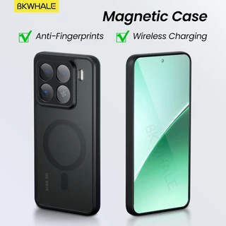 BKWHALE เคสโทรศัพท์แม่เหล็กสําหรับXiaomi Mi 17T 15T 15 17 Pro Max 13 14 Ultra 13T 14T Poco F8 Pro F7 Ultra X8 X7 X6 Pro F6 Pro M8 M7 Pro C85 โปร่งแสงปกหลัง