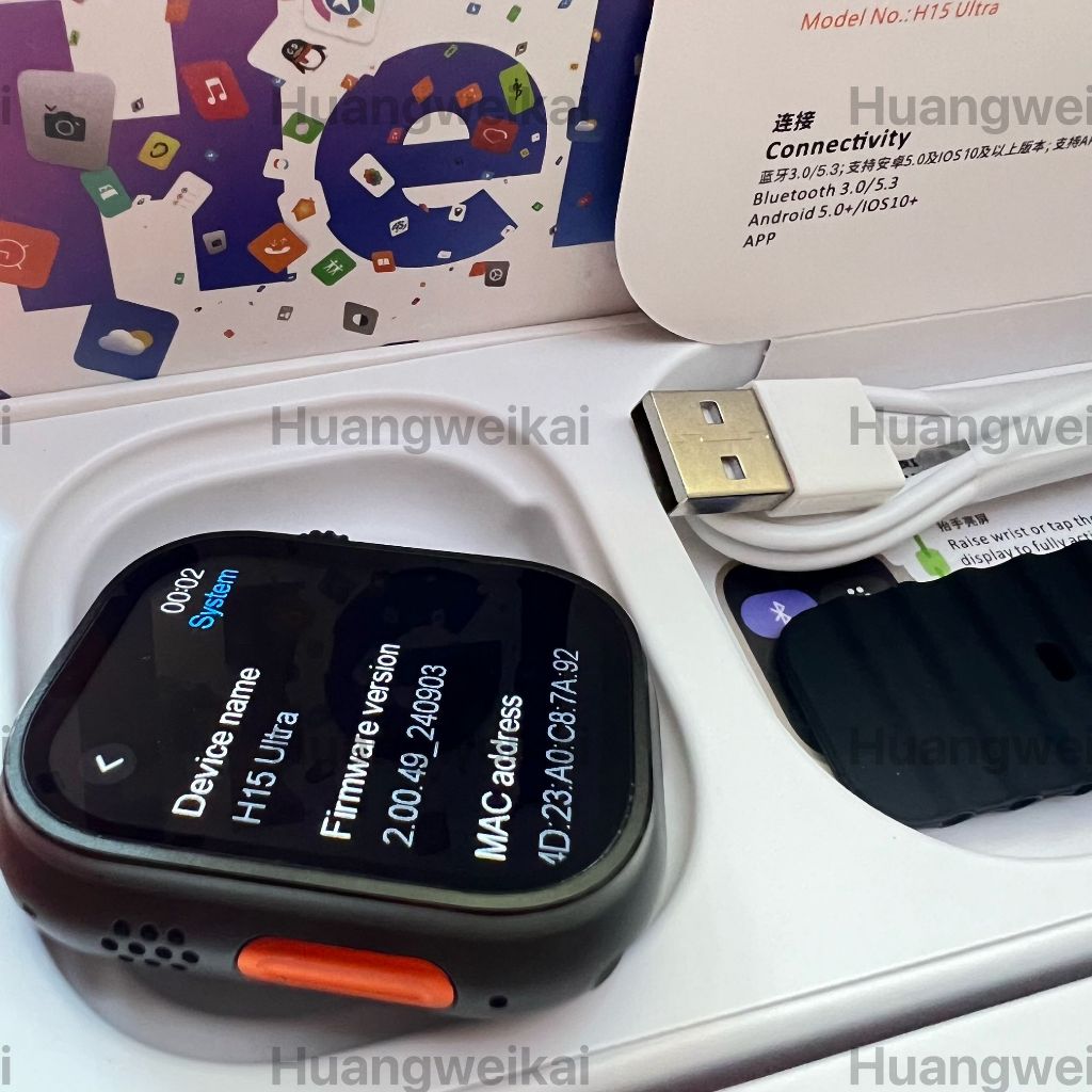 TOP 2025 original h15 Ultra+ pro สมาร์ทวอท์ช Ultra 2 อัพเกรด 49 มม.NFC ไร้สายชาร์จ Bluetooth Call GP