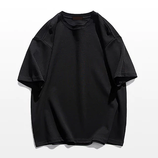 (จัดส่งตลอด 24 ชั่วโมง) เสื้อยืดผู้ชายทรงโอเวอร์ไซส์ แบบเปล่า ไม่ยับ ไม่ย้วย ดีไซน์คลาสสิก ระบายอากาศดี ผ้าฝ้าย YG0