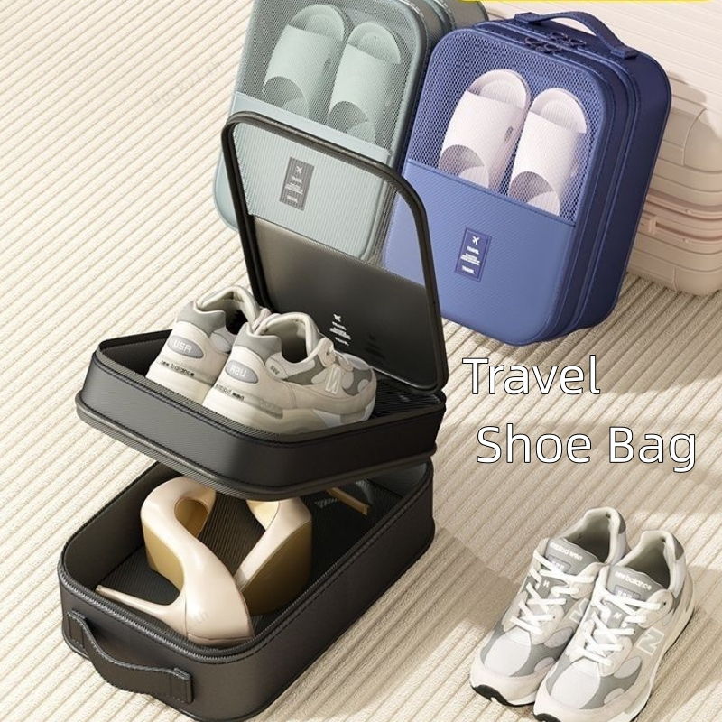 [สามารถเก็บรองเท้าได้ 3 คู่] กระเป๋าใส่รองเท้า กันน้ำ กันฝุ่น พกพาสะดวก ถุงใส่รองเท้า กระเป๋ารองเท้า ใช้เดินทาง Shoes Pouch