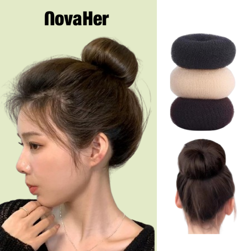 ยางรัดผม ทรงโดนัท 3 ขนาด แฟชั่นสำหรับผู้ หญิง