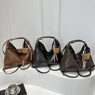 หนัง PU แฟชั่นผู้หญิงกระเป๋าสะพายไหล่แบบพกพา Designe ความจุข…