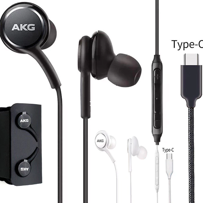 SAMSUNG Original Type-CหูฟังEO-IG955ชุดหูฟังIn-ear Type-Cพร้อมไมโครโฟนสําหรับSamsung galaxy NOTE 10 /20 S20 S21 S10 PLUS AKGชุดหูฟัง