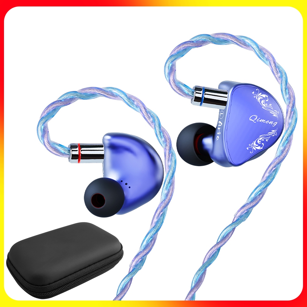 Uareliffe CVJ Aria Music หูฟังเพิ่มกรณี HiFi Bass In-ear Monitor 3.5 + 4.4 มม.ปลั๊กชุดหูฟังแบบมีสาย 