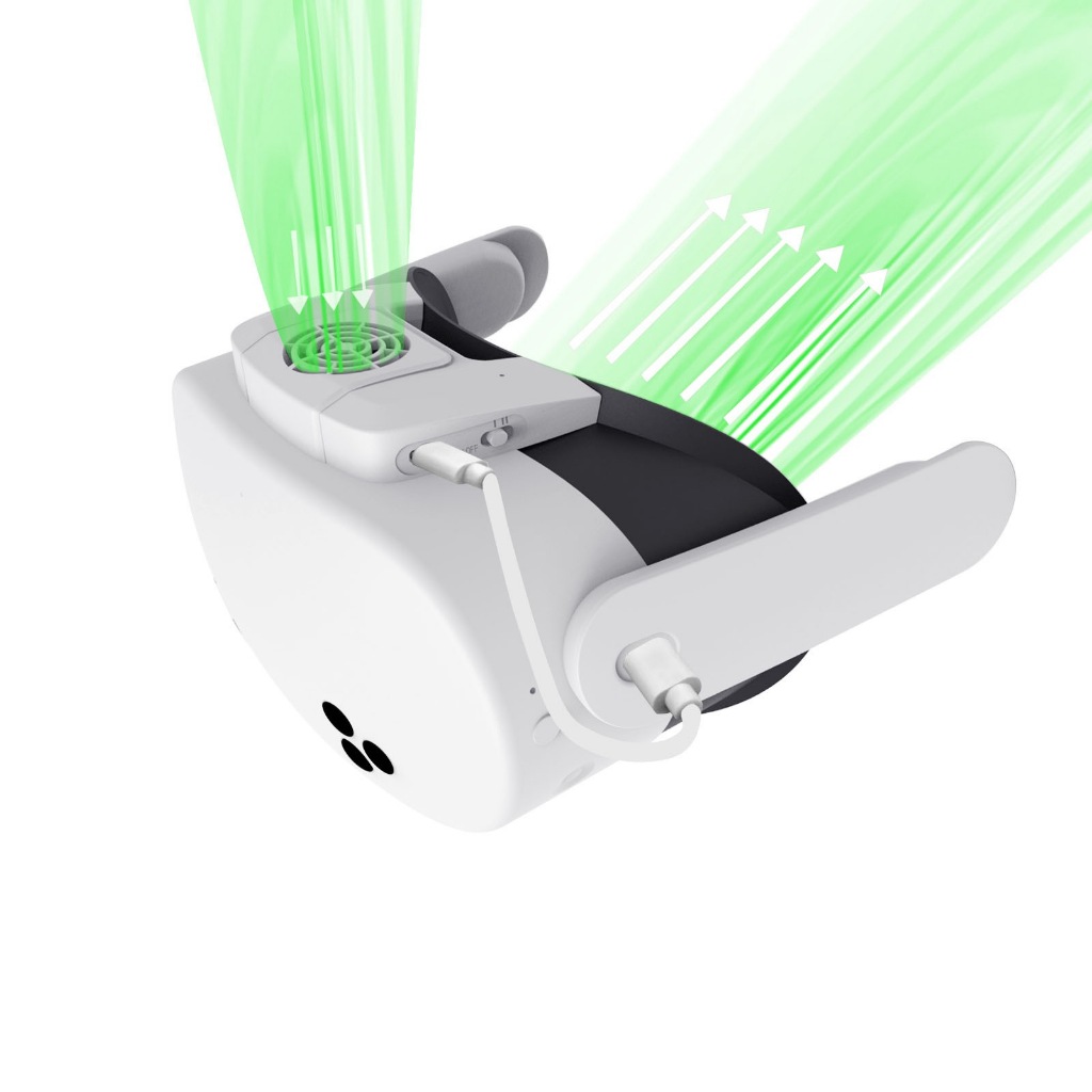 KJH พัดลมทำความเย็นสำหรับ Oculus Quest 3S