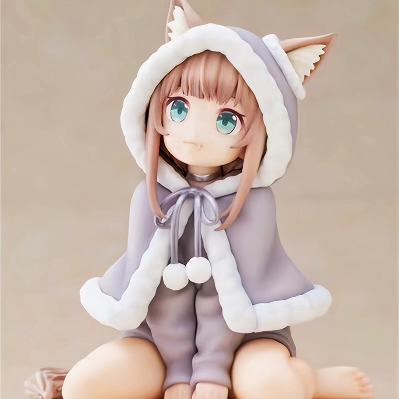 มังงะ Kinako รูปอะนิเมะแมวสาว pvc ของเล่นเครื่องประดับรถของขวัญ