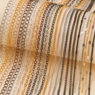 St.kunkka สร้อยคอโซ่โลหะ 2 เมตร ขนาด 1.5-3.5 มม. สําหรับทําเ…