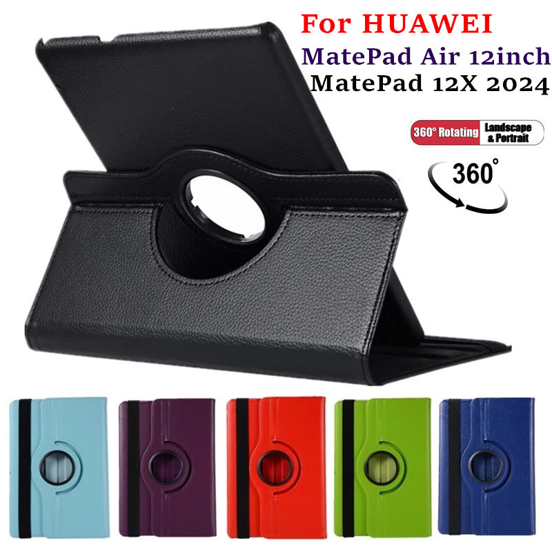 สําหรับ HUAWEI MatePad 12 X 12X Air 12 นิ้ว BKY-W00 W10 W20 W09 360 หมุนแท็บเล็ต Funda ฝาครอบขาตั้ง 
