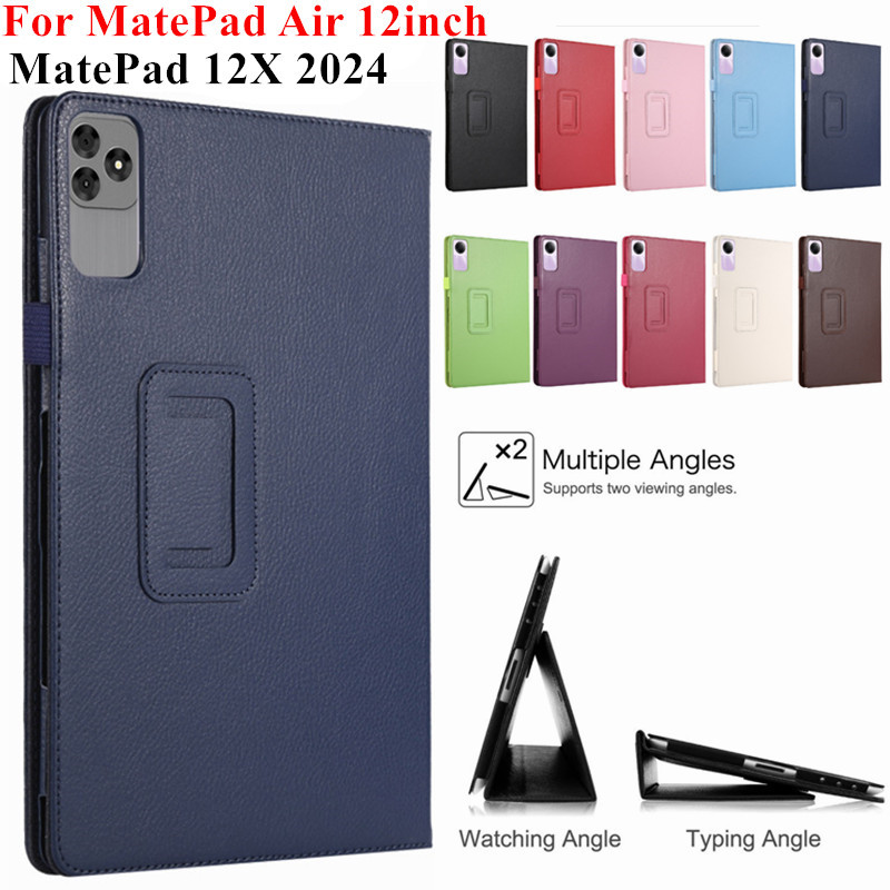 สําหรับhuawei MatePad 12 X 12X Air 12 นิ้วBKY-W00 W10 W20 W09 สมาร์ทหนังPUนุ่มขาตั้ง