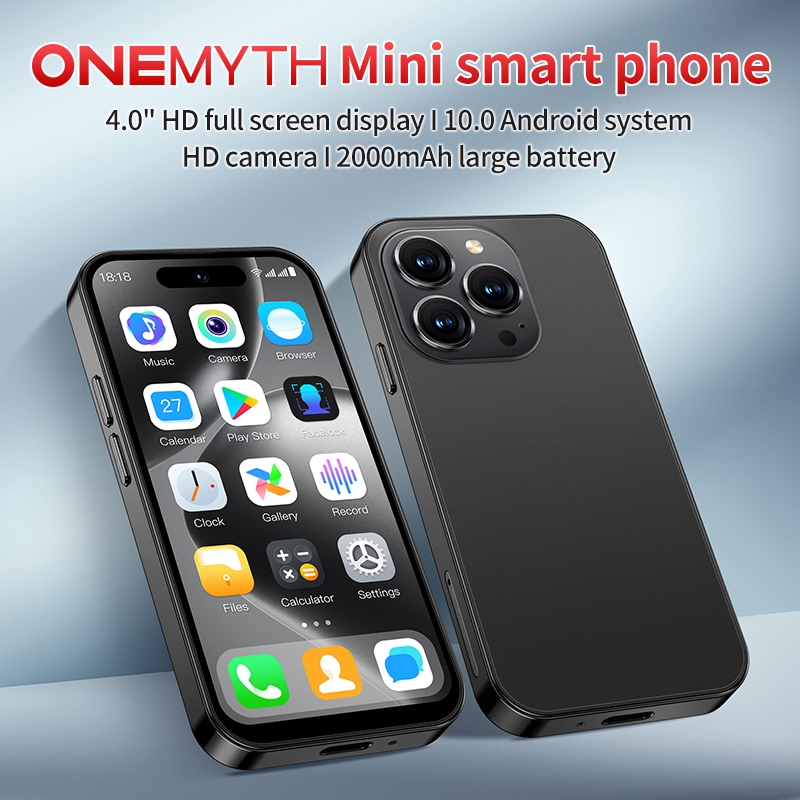 Soyes M16 Pro MINI 3G WCDMA โทรศัพท์สมาร์ท Andriod 10.0 4.0 "Incell แบตเตอรี่หน้าจอพรุน 2000mAh Multi-point Dual sim ช่องเสียบการ์ดโทรศัพท์มือถือ