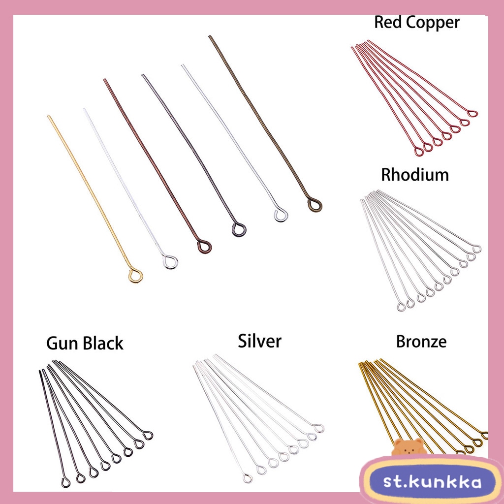 St.kunkka ก้านต่างหู พร้อมสต็อก Pins 16- 70มม . 200 ชิ้นสําหรับทําเครื่องประดับ Diy