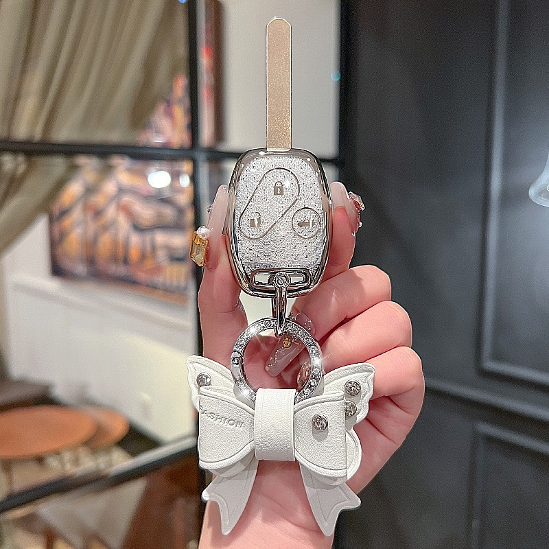 TPU เคสกุญแจรีโมทรถยนต์ 2 3 ปุ่ม สําหรับ Honda Accord Civic CRV Jazz City Pilot ของแต่งรถยนต์ พวงกุญแจ - รูปที่ 2