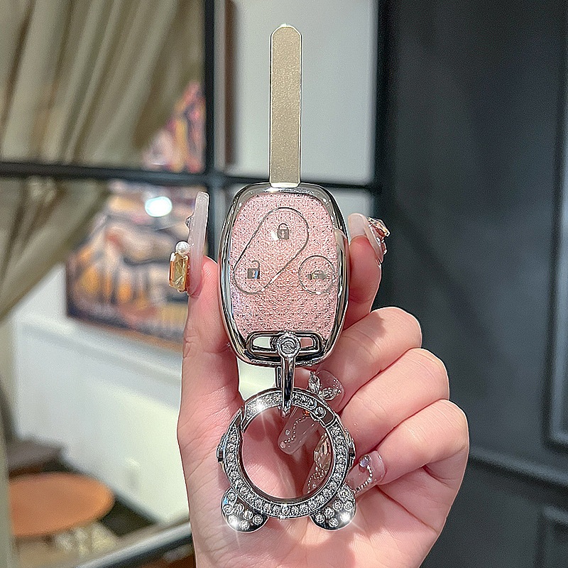 TPU เคสกุญแจรีโมทรถยนต์ 2 3 ปุ่ม สําหรับ Honda Accord Civic CRV Jazz City Pilot ของแต่งรถยนต์ พวงกุญแจ - รูปที่ 4