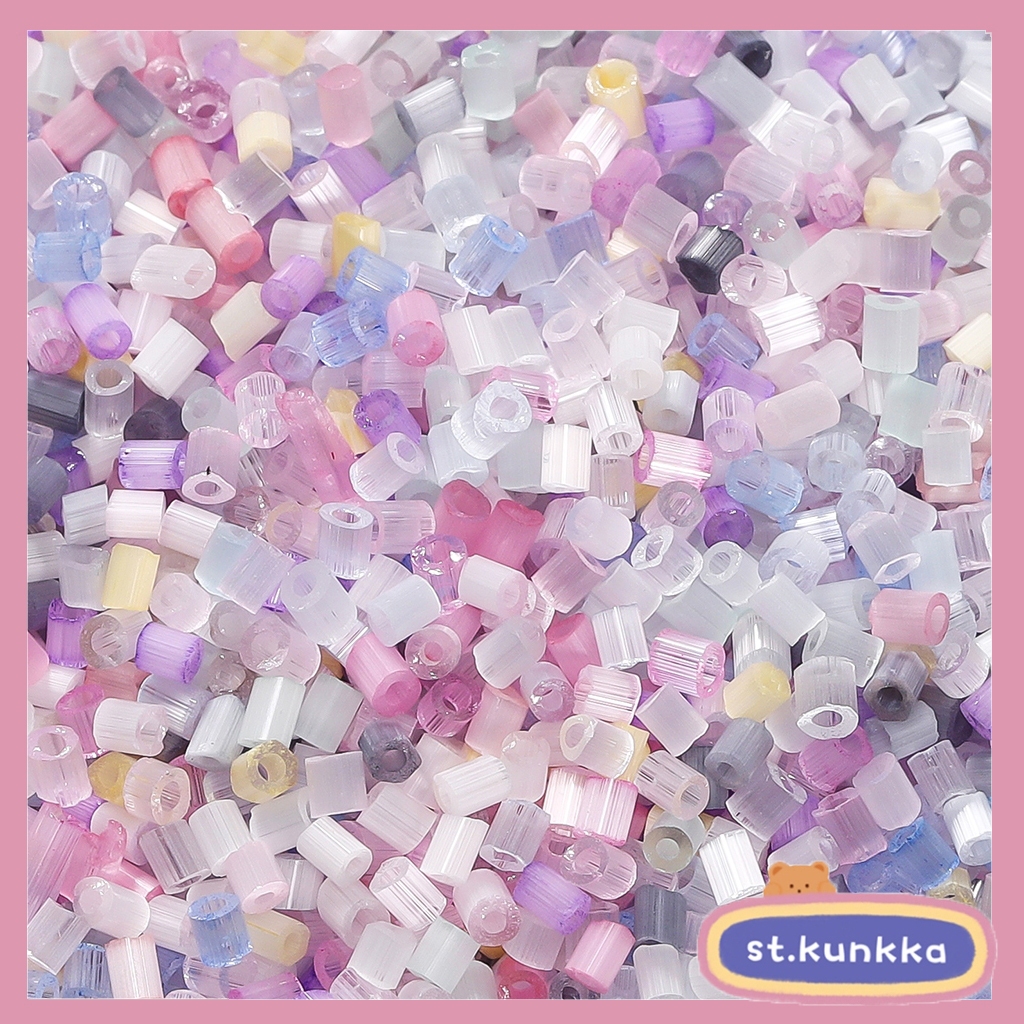 St.kunkka 2 มม.3 มม.500 ชิ้นหลอดแก้วลูกปัด Stained ลูกปัดแก้วภาษาเช็คคําลูกปัดสามารถใช้สําหรับ DIY เครื่องประดับทําด้วยมือ