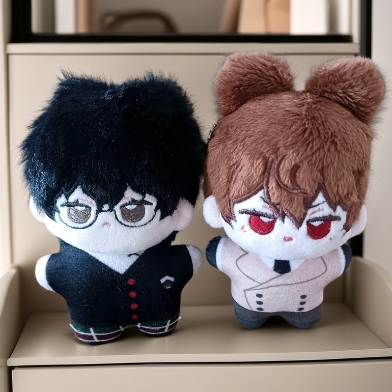 ตุ๊กตา Persona 5 10CM Ren Ammiya & Goro Akechi พวงกุญแจ - ของเล่นนุ่มน่ารัก