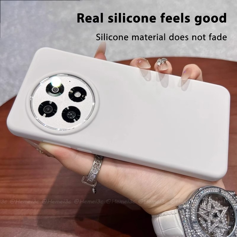 สําหรับ OnePlus13 OnePlus 13 13R R Casing Liquid Silica Gel Hard Drop-resistant Phone Case Cover