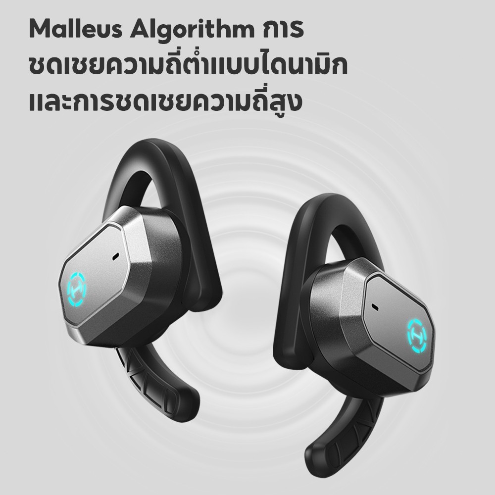 Edifier HECATE Air 2 เปิดหูฟังหูฟังบลูทูธไร้สายการนำกระดูกหูฟังสำหรับเล่นเกมไมโครโฟนตัดเสียงรบกวนเอฟเฟกต์แสง RGB เวลาเล่น 28 ชั่วโมง
