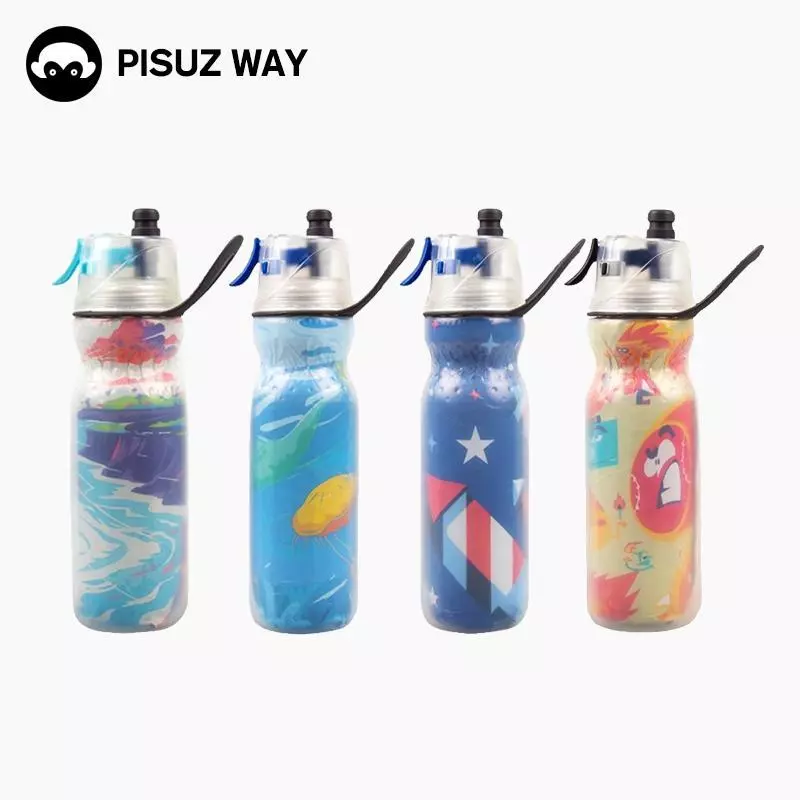 [Pisuz Way]500ml แบบพกพา น้ําหนักเบา ถ้วยกาต้มน้ำ ขวดน้ําจักรยาน สําหรับเล่นกีฬากลางแจ้ง ขวดน้ําพลาสติก