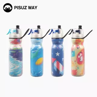 [Pisuz Way]500ml แบบพกพา น้ําหนักเบา ถ้วยกาต้มน้ำ ขวดน้ําจักรยาน สําหรับเล่นกีฬากลางแจ้ง ขวดน้ําพลาสติก