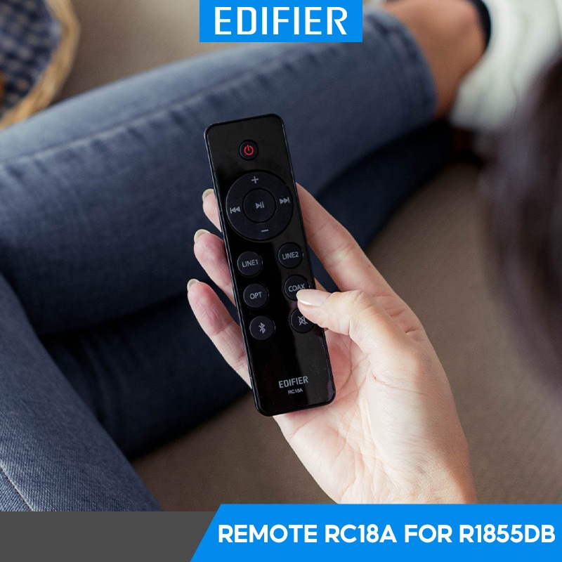 Edifier R1855DB อุปกรณ์เสริม RC18A รีโมทไร้สายสําหรับลําโพงชั้นวางหนังสือ