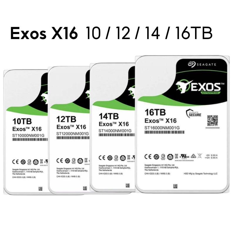 Seagate Exos X16 10TB/12TB/14TB/16TB Helium Galaxy Enterprise Grade Mechanical Hard Drive ST16000NM0