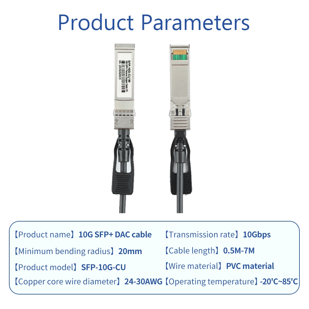 Hoolnx 10G SFP+ Twinax Cable รูปที่ 7