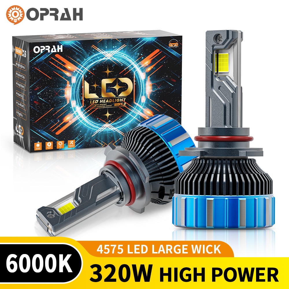 Oprah 2pcs S160 PRO 320W High Power Super Bright H4 LED ไฟหน้า 4575 ไฟหน้า H1 H7 H11 9005 9006 ไฟหน้ารถหลอดไฟ High Low Beam หลอดไฟ